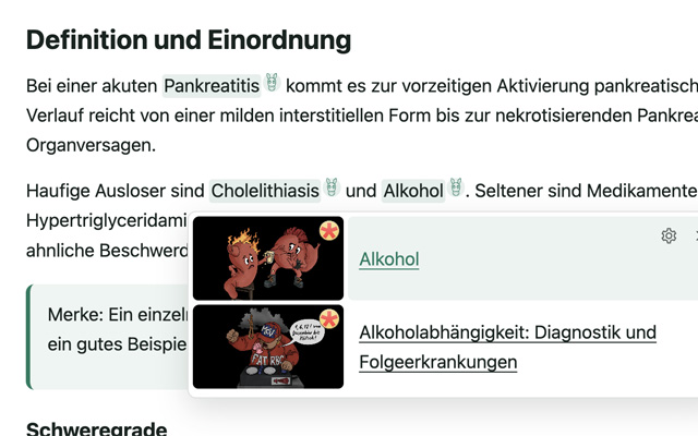 Eselink Markierung im Text