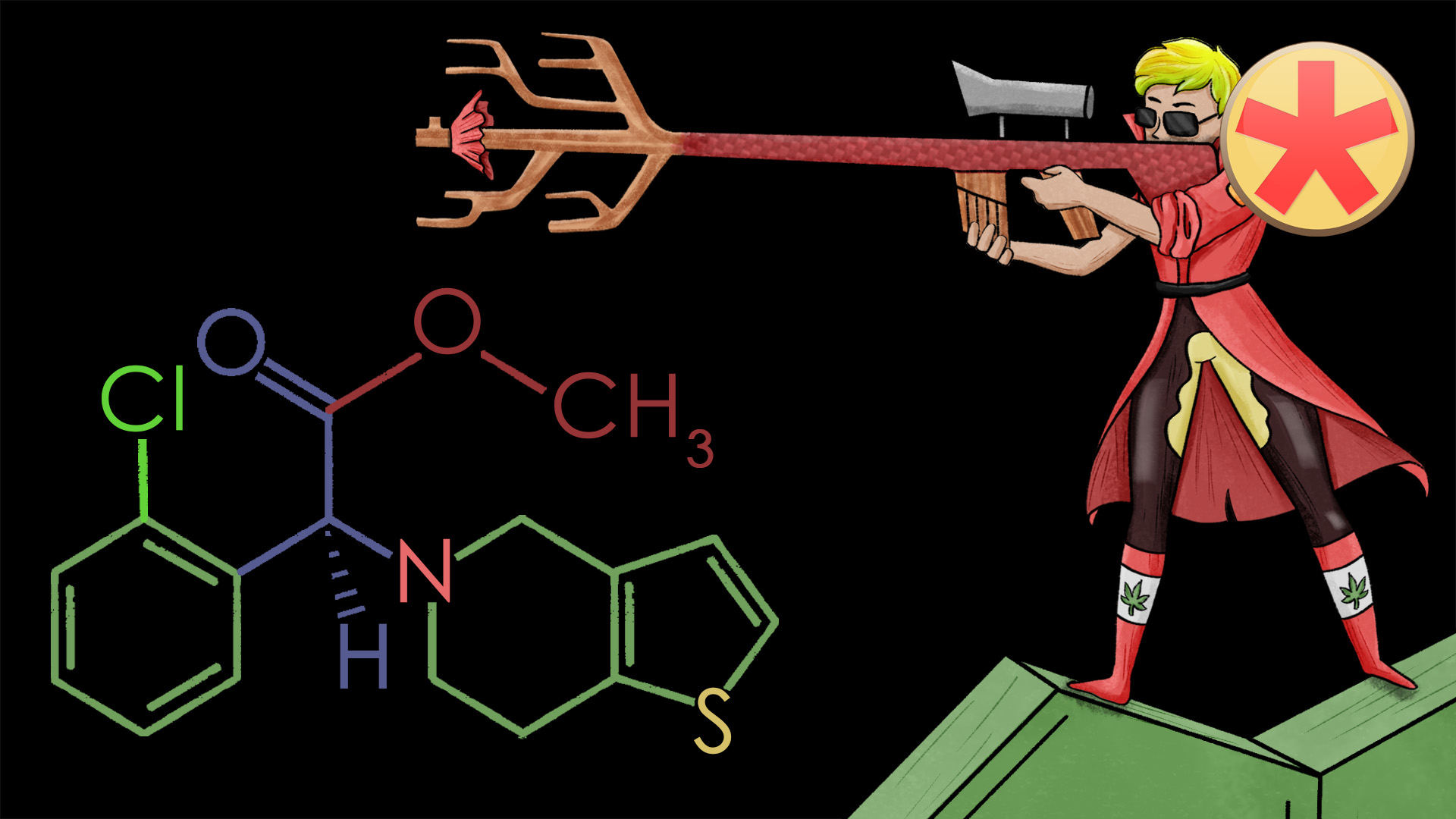 Clopidogrel, Prasugrel, Ticagrelor Strukturformeln