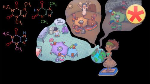 Koffein, Theobromin & Theophyllin Strukturformeln