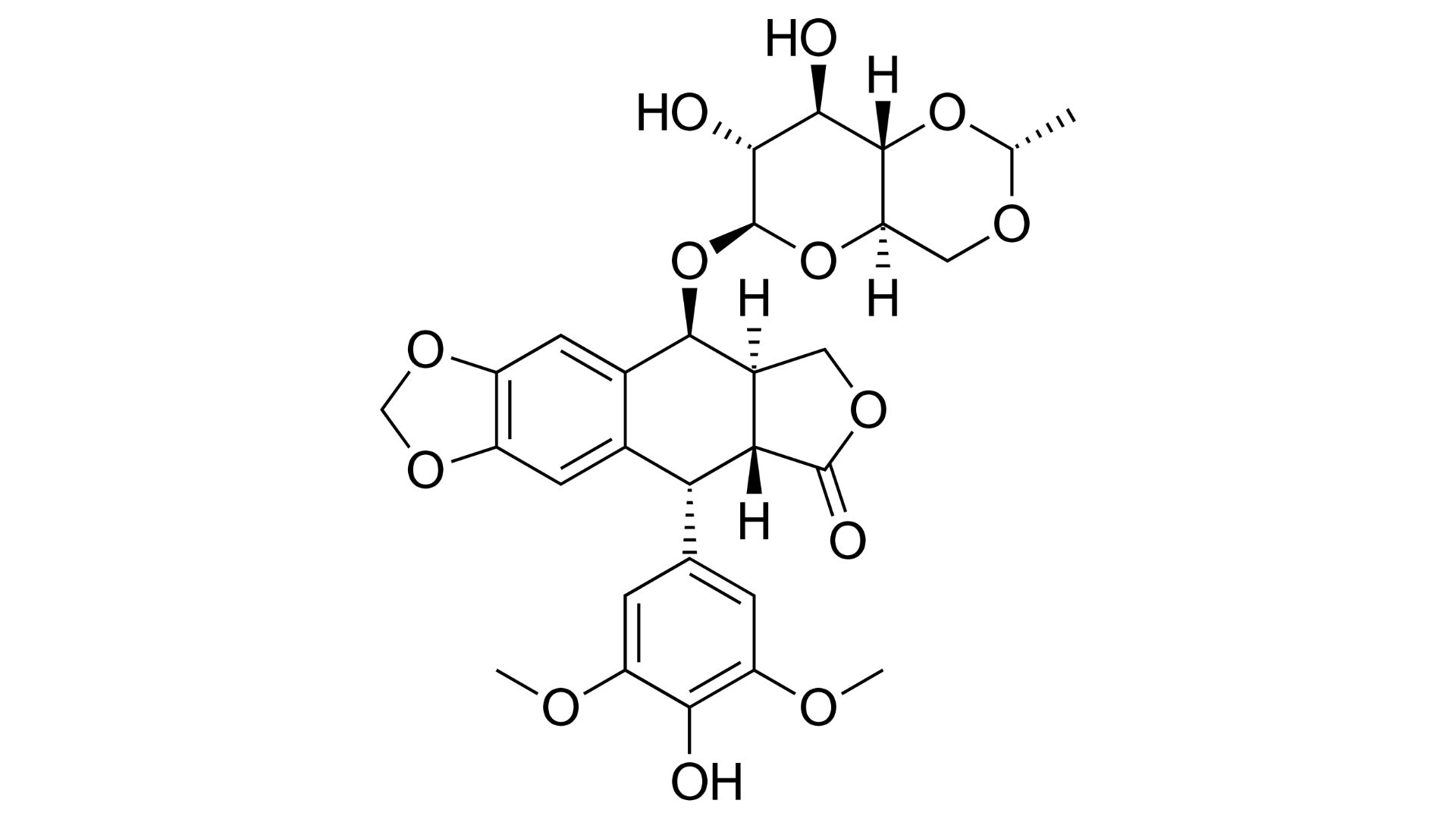 Strukturformel Etoposid 