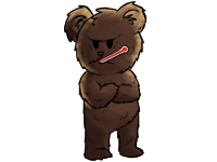 Der Fieber-Bär lernt auf Meditricks.de